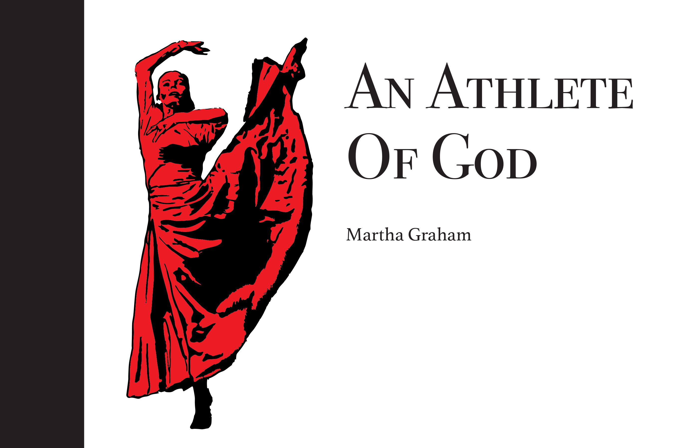 pamphlet cover for An athlete of god martha graham